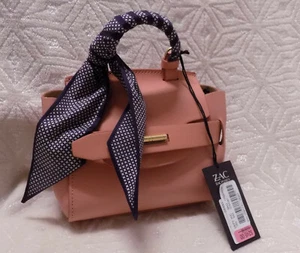 NEW Zac Posen Brigette Mini Belted Crossbody Bag, Coral - Picture 1 of 6