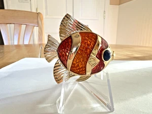 Estee Lauder 1993 perfume sólido compacto peces tropicales ~ completo ~ como nuevo ~ hermoso - Imagen 1 de 4