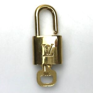LOUIS VUITTON Brass padlock and key Used ##1051-6a301