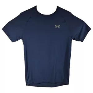 Under Armour Tech Tee Shirt Mens Size Small Navy Blue Crew Neck - Picture 1 of 8