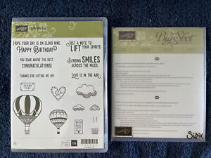 Stampin' Up! LIFT ME UP Rubber Stamp Set & UP & AWAY 15 Thinlits Dies