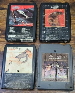 Lot of 4 Untested 8 Track Tapes - Rock Music - Sold As Is - The Cars- Blackfoot - Picture 1 of 11