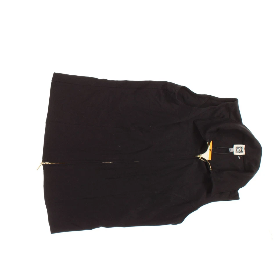 Anne Klein Unisex Chaleco Sudadera con Capucha Negro Pequeño Foto 1 de 1