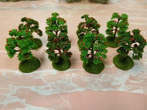 8 based Landscape Model Small Apple Orchard Trees wargaming scenery terrain 1.7" - Picture 1 of 3
