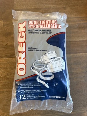 Bolsa de papel Oreck PKBB12OF, bolsas de carbón Buster B 12pk, nueva, sellada Foto 1 de 4
