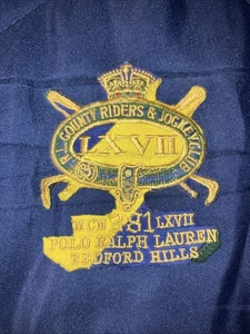 Vtg Polo Ralph Lauren County Riders Jockey Club Patch - Picture 1 of 7