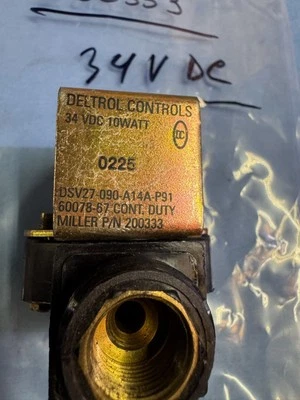 Solenoide 200333 34VDC - Usado Probado | Pieza de plasma Miller Foto 1 de 2