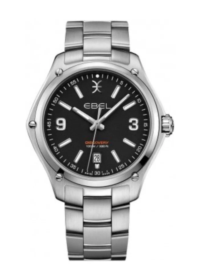 Nuevo reloj Ebel Discovery para hombre esfera negra 41 mm acero inoxidable 1216401 Foto 1 de 2