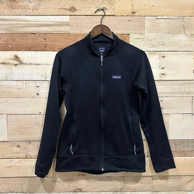 Chaqueta Patagonia Crosstrek para mujer talla XS negra cremallera completa forrada de vellón Foto 1 de 4