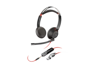 Poly Blackwire 5220 Stereo USB-C Headset +3.5mm Plug +USB-C/A Adapter - Afbeelding 1 van 1