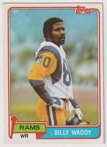 1981 Topps NFL #162 Billy Waddy Rams - Picture 1 of 2