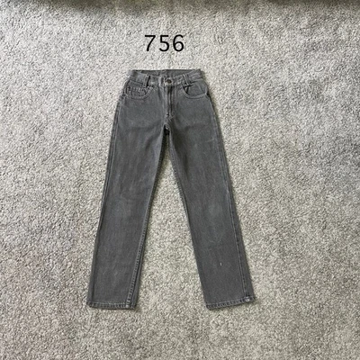 Rare vintage Levi’s 501 Black Actual 23x26 USA 80s women distressed - Image 1 of 4