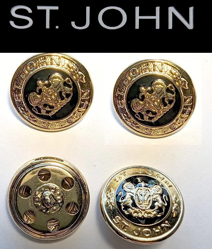 St John Knits Mediano (0,85) Pulgadas 2 León Escudo de Armas Logo Botones de Repuesto  Foto 1 de 1