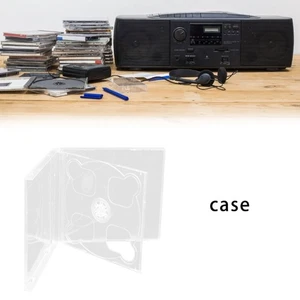 Disc Case Standard Single Clear Disc Case VCD Cover Protective Case Replacement - Afbeelding 1 van 8