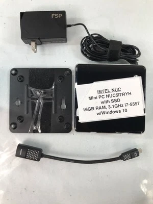 Intel NUC Intel Core i7 CPU 3.10GHz 16GB RAM 256GB 128GB SSD Windows 10 - Image 1 of 4