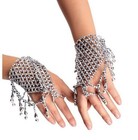 Danza Del Ventre Tribale Ornamento Bracciale Schiavo Con Anello Campanelle