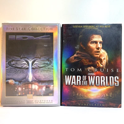 INDEPENDENCE DAY / WAR OF THE WORLDS (DVD) Action Sci-Fi Adventure Aliens NEW - Image 1 of 4