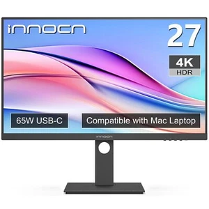 INNOCN 27 Inch 4K Monitor Computer UHD 3840 x 2160 LCD IPS Display HDR400 USB... - Picture 1 of 6