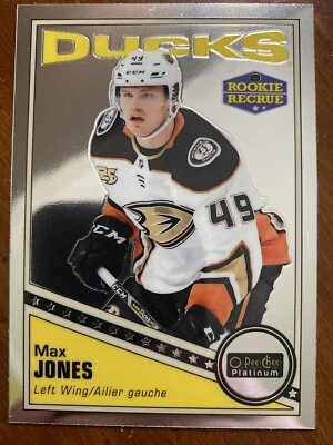 19-20 UD O-Pee-Chee Platinum Retro Rookie R-72 Max Jones - Image 1 of 2