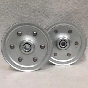 Two 4" Pulley Heavy Duty 200 lb Rating Sheave Garage Door Part Overhead Hardware - Picture 1 of 3