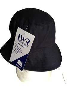 BNWT Boys Girls Navy Blue LW Reid Sz XS 53cm School Uniform Bucket Hat UPF 50+ - Picture 1 of 1