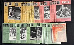 ATHLETIK German Vintage Fitness Bodybuilding Magazine 1975-1977 Lot of 28!! - Picture 1 of 2