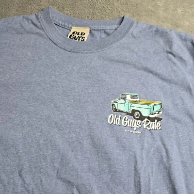 Camiseta Old Guys Rule S/S Para Hombre Mediana Keep On Truckin Azul Camión Cuello Redondo  Foto 1 de 4