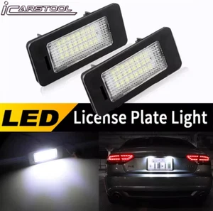 2x White 6000K LED License Plate Lights Lamp For BMW E60 E61 E70 E71 E82 E84 E88 - Picture 1 of 22