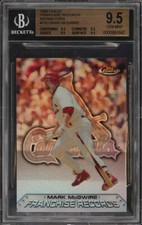 1999 FINEST FRANCHISE RECORDS REFRACTOR MARK MCGWIRE #FR3 BGS 9.5 GEM MT 