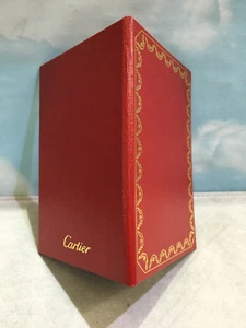 CARTIER New RED GOLD CERTIFICATE BOOKLET CASE DISPLAY HOLDER FOLDER VINTAGE - Picture 1 of 6