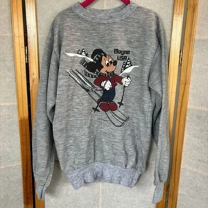 Vintage Boyne USA Mickey Mouse Sweatshirt Big Kids Sz XL - Picture 1 of 10