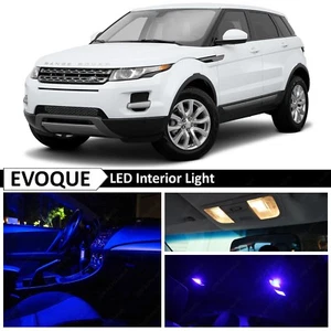 12x Blue Interior LED Lights Package Kit For 2012-2015 Range Rover Evoque L538 - Picture 1 of 11