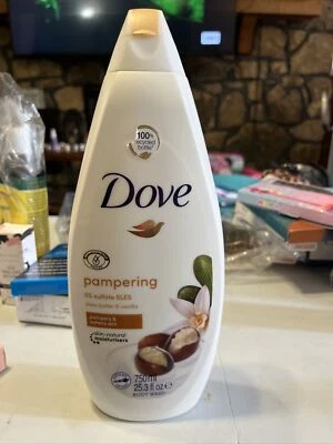 Dove 25.3 Oz  Pampering Shea Butter & Vanilla Natural Moist Body Wash - Image 1 of 4