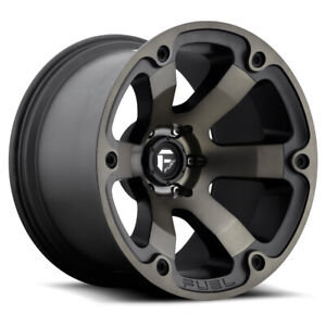 Fuel 18x9 D564 Beast Wheel Matte Black Dark Tint 6x4.5 / 6x114.3 +14mm 5.55"BS