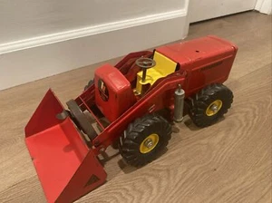 VINTAGE NY-LINT TOYS PAYLOADER TRUCK-RED - Picture 1 of 6