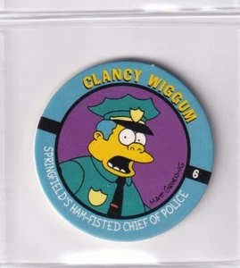 Chief Clancy Wiggum 1994 The Simpsons Skybox Pog #6 - Picture 1 of 2