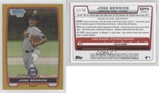 2012 Bowman Draft Chrome Draft Picks Gold Refractors /50 Jose Berrios #BDPP16