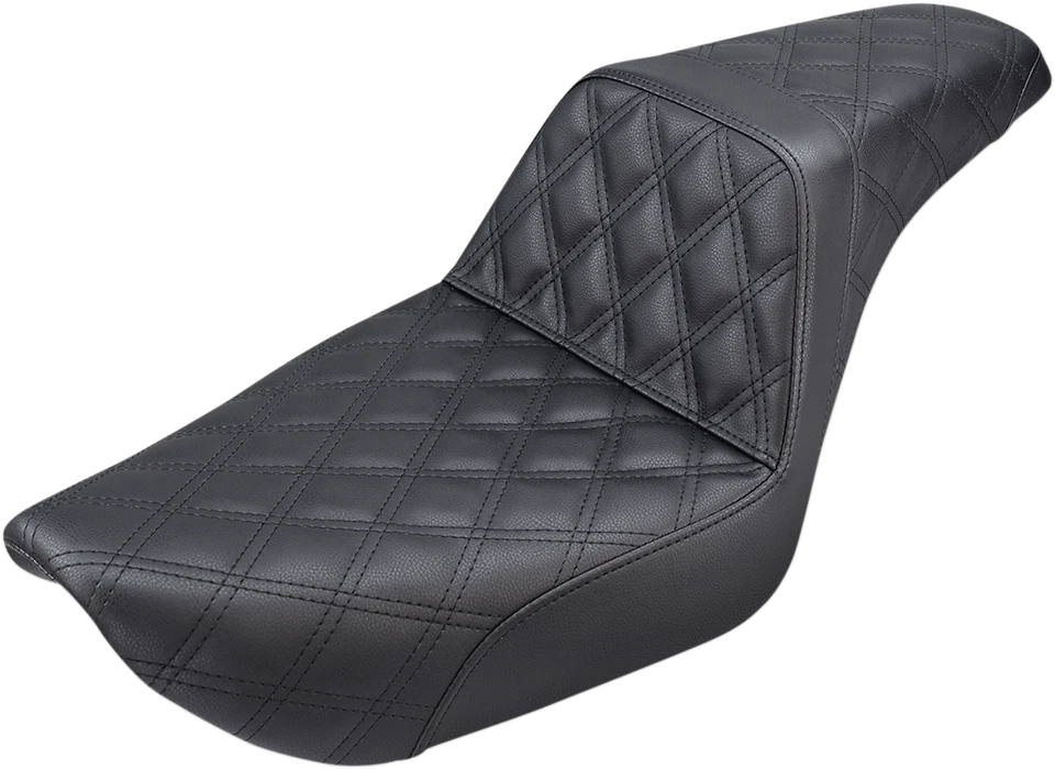 Asiento escalonado Saddlemen - puntada de celosía completa - negro - Harley Dyna FXD 96-03 Foto 1 de 1