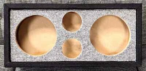 Car Audio Speaker Enclosure Box Chuchero For 8" Mids and 4" Tweeters 3/4" MDF - Afbeelding 1 van 2