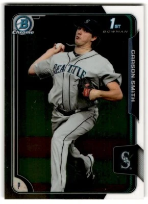 2015 Bowman Chrome Carson Smith #BCP164 Seattle Mariners - Image 1 of 2