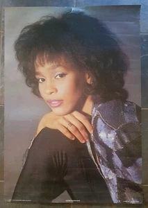 WHITNEY HOUSTON original Anabas 1986 rare vintage poster retro pop soul AA216 - Imagen 1 de 11