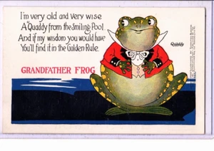 Quaddy Werbepostkarte - Großvater Frosch von Harrison Cady Kansas MO - Bild 1 von 2