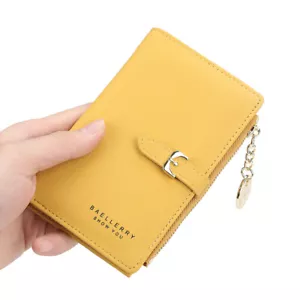 WoMen Bifold Leather ID Credit Card Holder Short Wallet Clutch Billfold Purse US - Picture 1 of 3