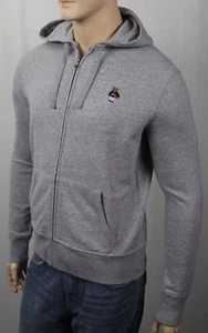 Ralph Lauren Grey Polo Teddy Bear Basketball Hoodie Full Zip Sweatshirt NWT - Picture 1 of 1