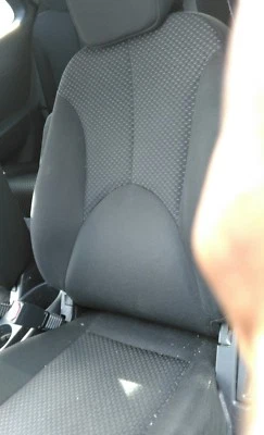 2008 - 10 Hyundai Accent  Left Driver's Front Seat Cover Black Gray dots - Image 1 of 4