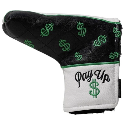 Money Club Dollar Sign Black Blade Pay Up Putt For Dough Golf Putter Headcover