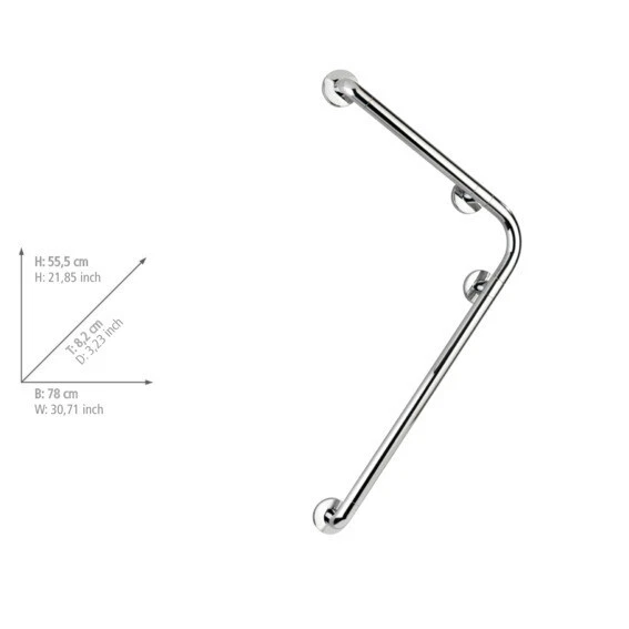 WENKO SECURA Wand Halte Griff Dusche Badewannen Stange Halterung WC Sicherheit - Bild 1 von 3