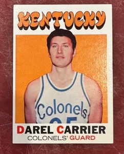 Topps 1971 Dan Hester # 177 Darel Carrier  Kentucky Colonels EXNM
