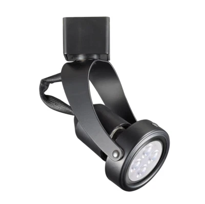 W.A.C Lighting - LTK-104LED-BK - 6.8W 353 LUMEN 3000K 34° BLACK LED J-TRACK HEAD - Image 1 of 4