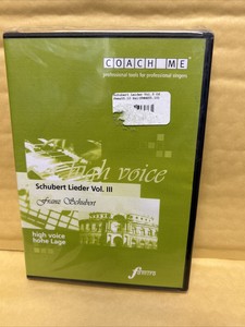 Coach Me Schubert Lieder Vol 3 Franz Schubert For Professional Singers Brand New